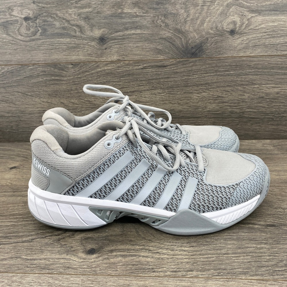 K-Swiss Express Light Pickleball Shoes Womens 11 Grey White 96563-072-M Low Top - Picture 2 of 10